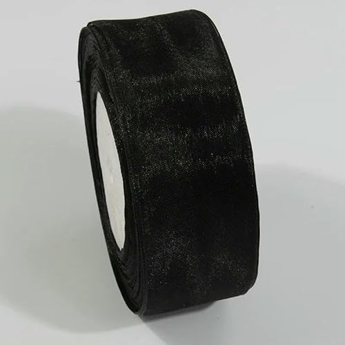 45,7 m transparentes Chiffonband, Organza-Spitzenbänder für Heimwerker, Basteln, Weihnachten, Halloween, Hochzeitsdekoration, Geschenkstoff, 039–52 mm von AYHTUD