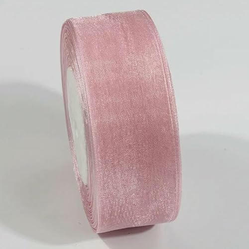 45,7 m transparentes Chiffonband, Organza-Spitzenbänder für Heimwerker, Basteln, Weihnachten, Halloween, Hochzeitsdekoration, Geschenkstoff, 041, 10 mm von AYHTUD