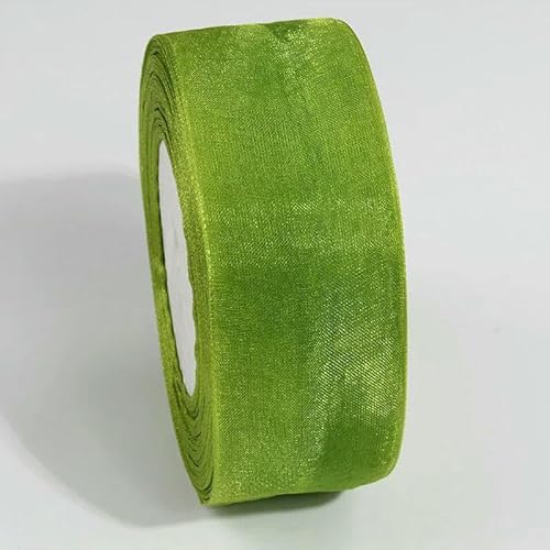 45,7 m transparentes Chiffonband, Organza-Spitzenbänder für Heimwerker, Basteln, Weihnachten, Halloween, Hochzeitsdekoration, Geschenkstoff, 095–20 mm von AYHTUD