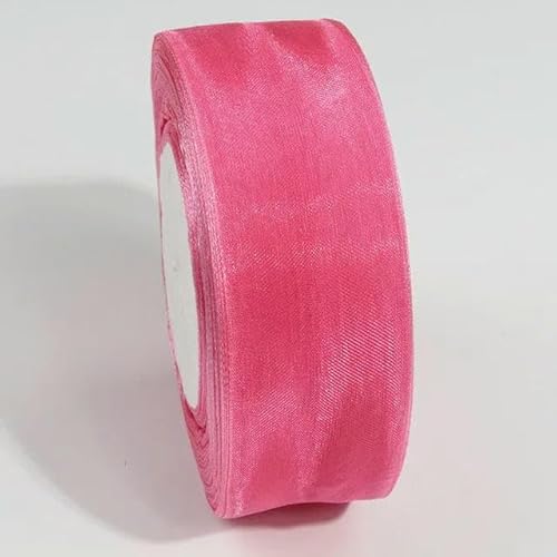 45,7 m transparentes Chiffonband, Organza-Spitzenbänder für Heimwerker, Basteln, Weihnachten, Halloween, Hochzeitsdekoration, Geschenkstoff, 256–10 mm von AYHTUD