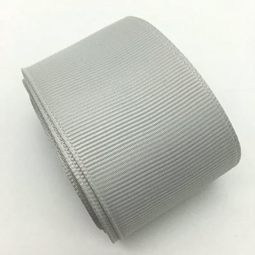 5 Yards/Los 1-1/2" 38 mm Ripsband für Hochzeit, Weihnachtsfeier, Dekoration, DIY-Verpackung, DIY-Nähhandwerk, Silbergrau von AYHTUD