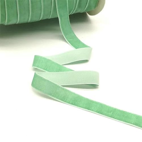 5 Yards 6–25 mm Samtband Hochzeitsfeier Dekoration handgefertigtes Band zum Verpacken von Haarschleifen DIY Weihnachtsband-Cyan-25 mm breit von AYHTUD