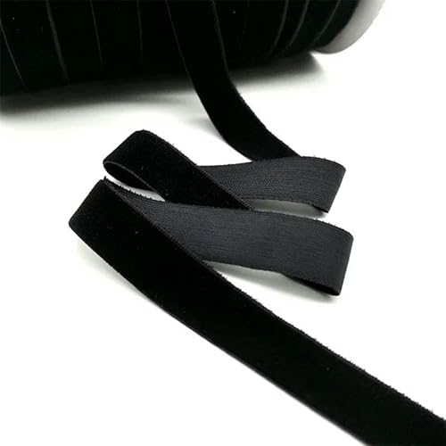 5 Yards 6–50 mm Samtband Schwarz Weiß Rot Hochzeitsfeier Dekoration Handarbeit Verpackung Haarschleife DIY-Schwarz-40 mm breit von AYHTUD