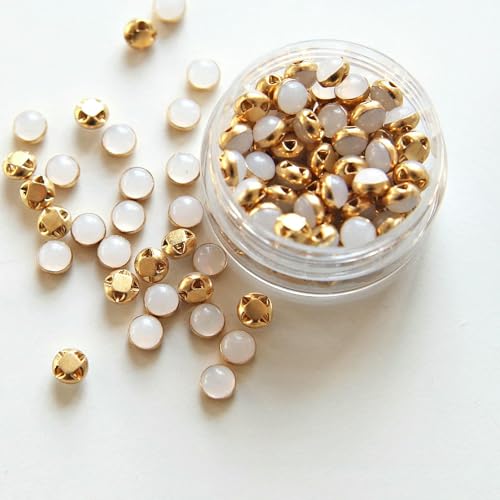 5 mm, 100 Stück, ultrakleine Puppenperlen-Miniknöpfe, Gürtelschnalle für DIY-Puppenkleidung, Hemden, Schuhe, Nähzubehör, Scrapbooking, 11 Weiß 5 mm, 100 Stück, ultrakleine Puppenperlen-Miniknöpfe, Gürtelschnalle für DIY-Puppenkleidung, Hemden, Schuhe, Nähzubehör, Scrapbooking, 11 Weiß von AYHTUD