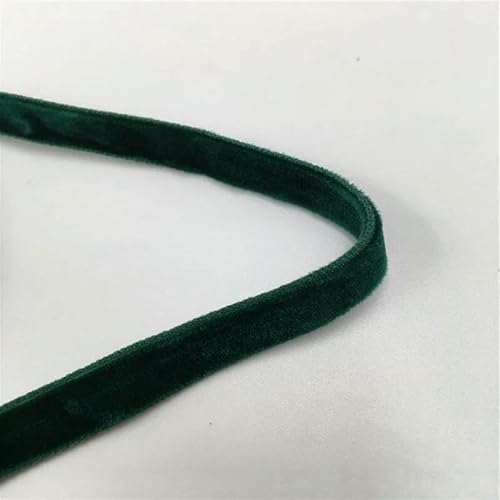 6/9/19/25 mm doppelseitiges grünes Nylon-Samtband für Hochzeits- und Partydekoration, handgefertigtes Geschenkband, DIY, Weihnachten, 1/3/5 Yard-9 mm grün-1 von AYHTUD