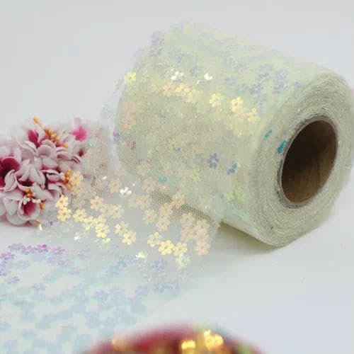 80 mm, 1 Meter/5 Meter, Pflaumenblüten-Glitzer-Paillettenband, Tüll, Tutu, Hochzeitsdekoration, Organza, DIY-Bastelbedarf für Geburtstagsfeiern, Beige, 80 mm Pailletten, 5 Met 80 mm, 1 Meter/5 Meter, Pflaumenblüten-Glitzer-Paillettenband, Tüll, Tutu, Hochzeitsdekoration, Organza, DIY-Bastelbedarf für Geburtstagsfeiern, Beige, 80 mm Pailletten, 5 Met von AYHTUD
