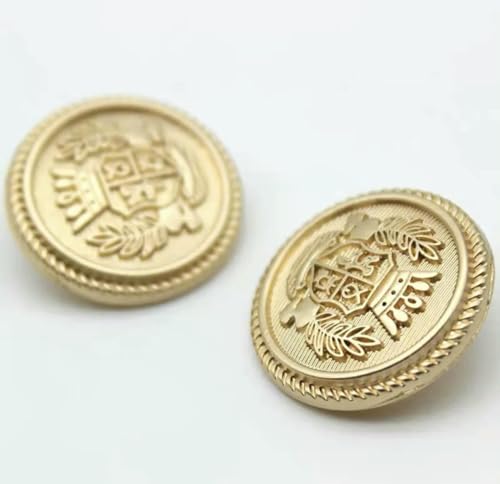 Metallknöpfe, Kronenmuster, golden, britischer College-Stil, Designer, handgefertigt, Luxus-Kleidungsstück, Nähzubehör, DIY-Knöpfe, 6 Stück, 15–12,5 mm, 6 Stück Metallknöpfe, Kronenmuster, golden, britischer College-Stil, Designer, handgefertigt, Luxus-Kleidungsstück, Nähzubehör, DIY-Knöpfe, 6 Stück, 15–12,5 mm, 6 Stück von AYHTUD