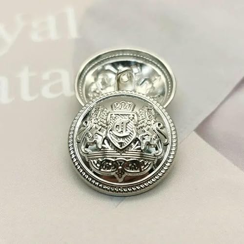 Metallknöpfe, Kronenmuster, golden, britischer College-Stil, Designer, handgefertigt, Luxus-Kleidungsstück, Nähzubehör, DIY-Knöpfe, 6 Stück, 24–20 mm, 6 Stück Metallknöpfe, Kronenmuster, golden, britischer College-Stil, Designer, handgefertigt, Luxus-Kleidungsstück, Nähzubehör, DIY-Knöpfe, 6 Stück, 24–20 mm, 6 Stück von AYHTUD