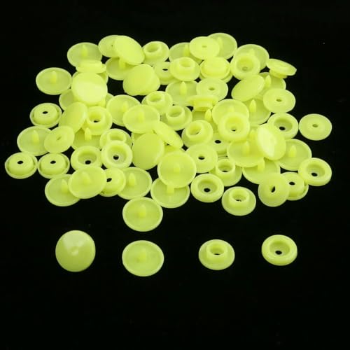 Modische 10/20/50/100 Sets T5 Druckknöpfe Nylonknöpfe Kinderknöpfe Set für Babypuppen Kleidung Nähzubehör-Fluoreszierendes Gelb-100 Sets Modische 10/20/50/100 Sets T5 Druckknöpfe Nylonknöpfe Kinderknöpfe Set für Babypuppen Kleidung Nähzubehör-Fluoreszierendes Gelb-100 Sets von AYHTUD
