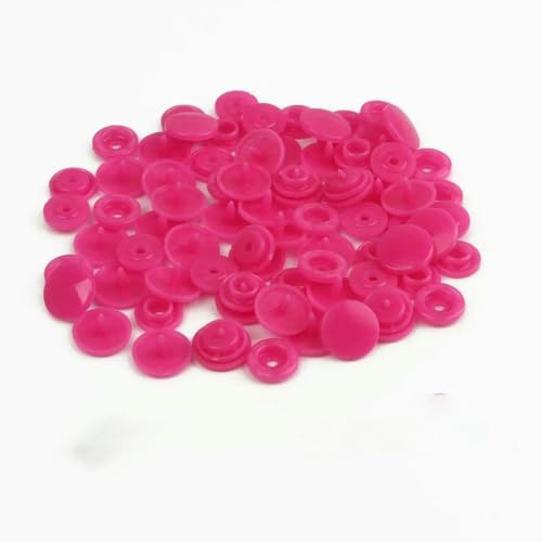 Modische 10/20/50/100 Sets T5 Druckknöpfe Nylonknöpfe Kinderknöpfe Set für Babypuppen Kleidung Nähzubehör-Fuchsia-50 Sets Modische 10/20/50/100 Sets T5 Druckknöpfe Nylonknöpfe Kinderknöpfe Set für Babypuppen Kleidung Nähzubehör-Fuchsia-50 Sets von AYHTUD