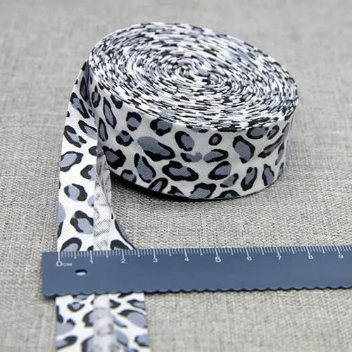 Schrägband aus Baumwolle, 25 mm (1 Zoll) x 5 m, bedruckte Blumen, Baumwoll-Twill, Schrägband, DIY-Nähkantenstoff, Stoffmaterial-02-25 mm x 5 m von AYHTUD