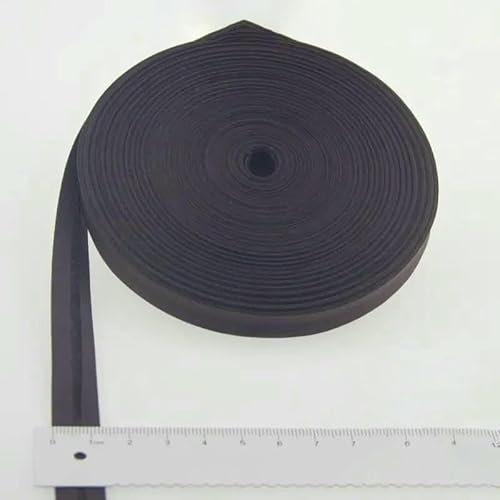 Schrägband aus Polyester, Größe: 12 mm, Breite: 1,27 cm, 27,6 m, das schmalste gefaltete Schrägband zum Selbernähen, 7 Schokoladenbraun, 12 mm x 27,6 m von AYHTUD