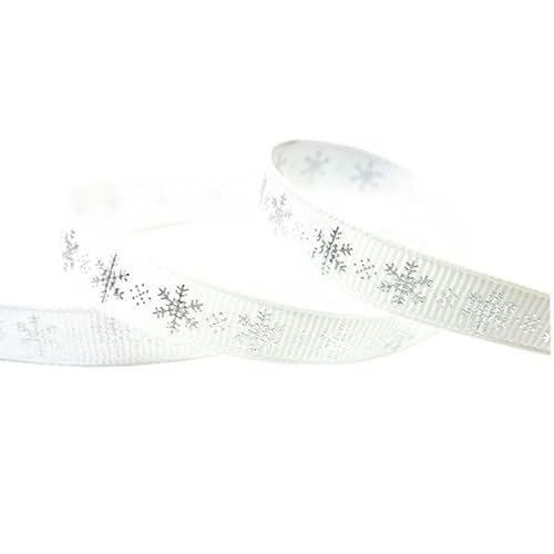 Yard Weihnachtsbänder Bedrucktes Ripsband zum Verpacken von Hochzeitsdekorationen, Haarschleifen, DIY-13 (10 mm) - 1 Yard (0,9 Meter) von AYHTUD