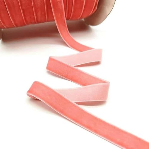 Yards 6–25 mm Samtband Hochzeitsfeier-Dekoration Handgemachtes Band zum Verpacken von Haarschleifen DIY Weihnachtsband-Wassermelonenrot-6 mm breit von AYHTUD