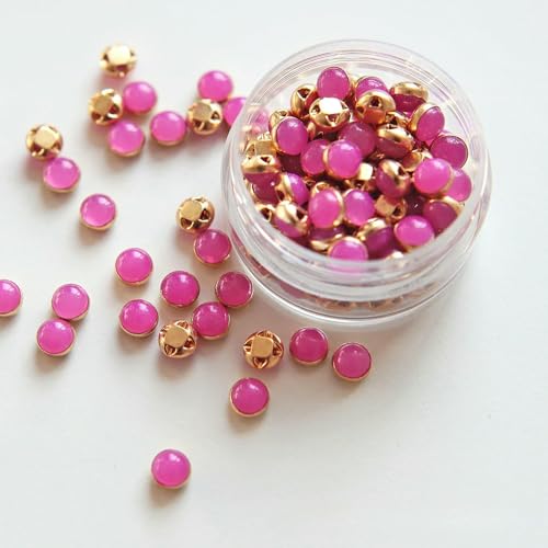 mm, 100 Stück, ultrakleine Puppenperlen-Miniknöpfe, Gürtelschnalle für DIY-Puppenkleidung, Hemden, Schuhe, Nähzubehör, Scrapbooking, 4 Rosenrot mm, 100 Stück, ultrakleine Puppenperlen-Miniknöpfe, Gürtelschnalle für DIY-Puppenkleidung, Hemden, Schuhe, Nähzubehör, Scrapbooking, 4 Rosenrot von AYHTUD
