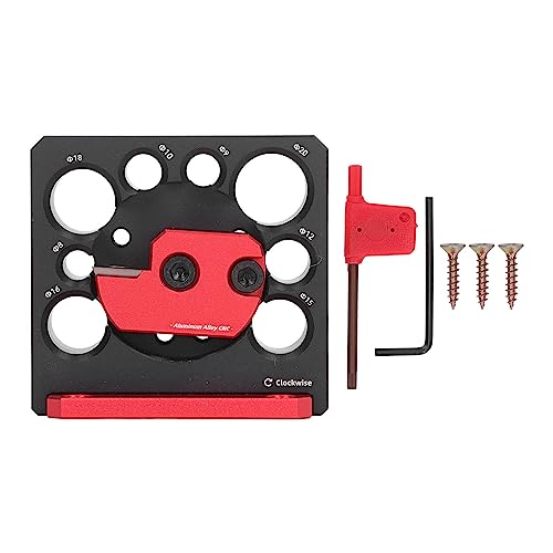 8 Holes Dübel Maker Jig Kit 8/9/10/12/15/16/18/20mm dübelmacher vorrichtung Runddübel-Stabmacher Holzbearbeitungshilfen Für die Herstellung von Dübeln verschiedener Größen von AYNEFY