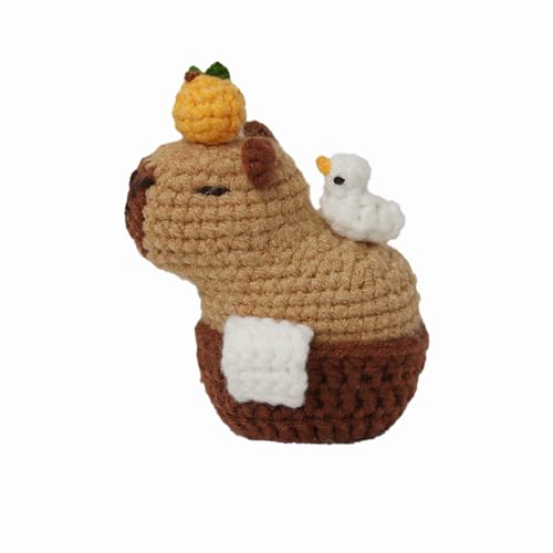 AYNKH Capybara Häkelset für Anfänger, Häkelset, Anfänger, perfekt für Anfänger, ideales kreatives DIY-Geschenk für Bastelliebhaber, mit Anleitung und Video-Tutorials zum Basteln von AYNKH