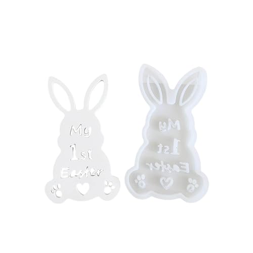 Osterhase Silikonform 3D Osterhase Silikonform Kerzen Silikonform Ostern Hase Backform für Handwerk Silikonformen Gießformen Ostern Hase Backform ﻿ (A, One Size) von AYOrpeg