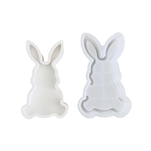 Osterhase Silikonform 3D Osterhase Silikonform Kerzen Silikonform Ostern Hase Backform für Handwerk Silikonformen Gießformen Ostern Hase Backform ﻿ (E, One Size) von AYOrpeg