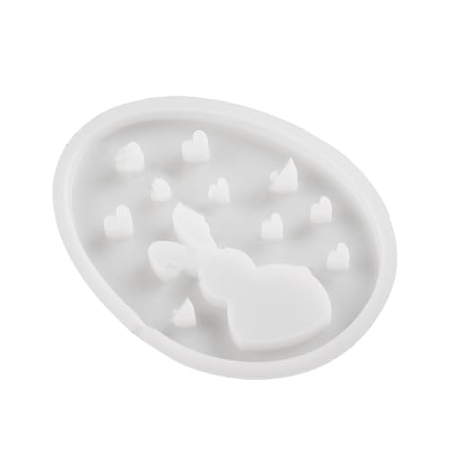 Osterhase Silikonform Ostern Hase Silikonformen Gießformen Silikonform Zum Gießen Ostern Hase Silikonformen Gießformen Osterhasen für Diy (D, One Size) von AYOrpeg