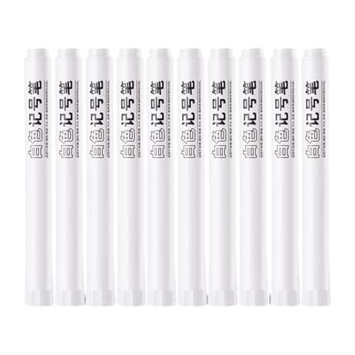 10x/Set Wasserdichte Marker Stifte Weiße Farbe Stifte Schnell Trocknende Permanent Marker Stifte Schule Liefert Für Glas Tassen Metall von AYPOHU