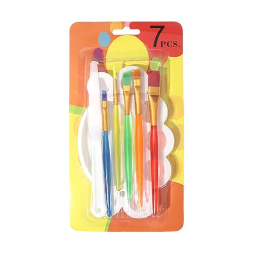 7PCS Kinder Pinsel Pinsel Für Gouache Aquarell Öl Acryl von AYPOHU