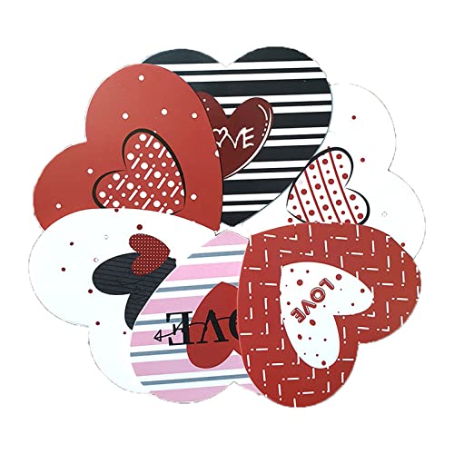 AYPOHU Faltgrußkarten In Herzform 120er Set Segenskarten Valentinstag Nachrichtenkarten von AYPOHU