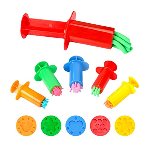 AYPOHU Lernspielzeug Squeeze Set Sortiertes Modellierzubehör Kinderspiele Teig Extruder Set von AYPOHU