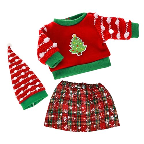 AYPOHU Stilvolle Pullover Rock Mantel Für 18/16 Zoll Mädchen Puppen Winter Tragen Puppen Kleidung Mädchen Puppen Mantel Weihnachtsbaum von AYPOHU