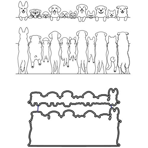 Stanzform Hundeförmiges Stanzwerkzeug Die Herstellung Geburtstagskarten Einladungen Scrapbooking von AYPOHU