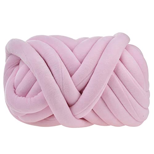 AYSTRTER 500 G/18 M Handgestritztes Klobiges Garn DIY Woll Handroving Garn Super Chunky Garn Arm Strickgarn Waschbares Baumwollpolyester Chunky Garn Für Handgefertigte Decken Würfe Korb von AYSTRTER