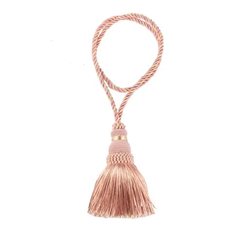 AYWTIUN Seilhalter für Vorhänge 1PC Curtain Tassel Tieback Curtain Holder Accessory Rope Decorative Home Decor Hanging Rope Curtain Accessories(Pink) von AYWTIUN