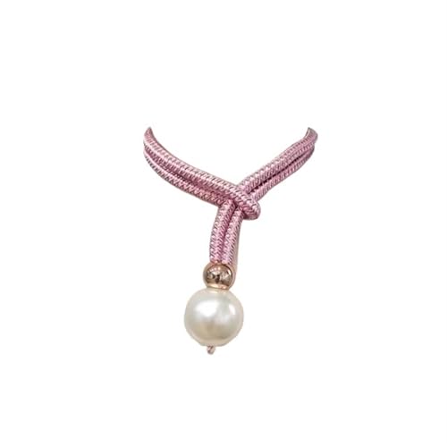 AYWTIUN Seilhalter für Vorhänge Adjustable Pearl Curtain Tieback Pearl Curtain Accessories Creative Household Buckle Tie Rope(Pink) von AYWTIUN