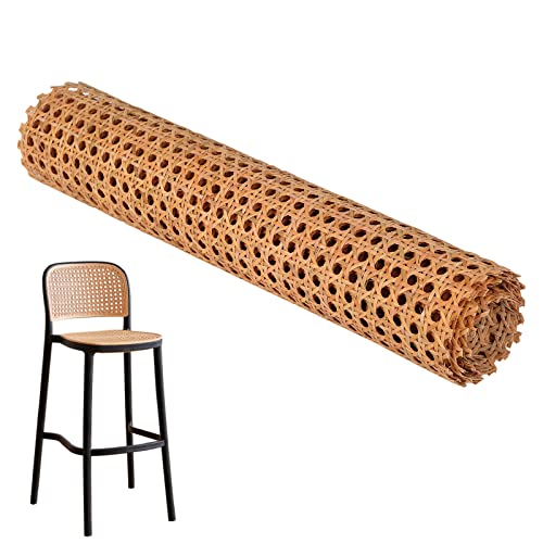 AYYDS Wiener Geflecht, Rattan Gurtband PE Rattan Geflecht, Handgemachtes Rattan Kunsthandwerk für DIY Möbeldekoration, Wabengeflecht Stuhlflechtrohr, Flechtrohrgewebe (Kaffee - 50×200 CM) von AYYDS