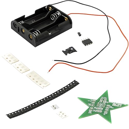 Az Delivery LED Weihnachtsstern Lötset – DIY Elektronik Bausatz für einen Stern mit rotem Beleuchtungseffekt – Ideal für MINT Lernen, Weihnachtsdekoration und Lötübungen von AZDelivery