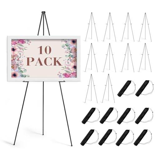 AZEAM Staffelei-Ständer für Schilder, tragbare Staffelei zum Malen, faltbar, schwarz, Metall, Staffelei, Posterhalter, verstellbarer Schilderständer für Ausstellung, Hochzeit, Kunst, Poster, 160 cm AZEAM Staffelei-Ständer für Schilder, tragbare Staffelei zum Malen, faltbar, schwarz, Metall, Staffelei, Posterhalter, verstellbarer Schilderständer für Ausstellung, Hochzeit, Kunst, Poster, 160 cm von AZEAM