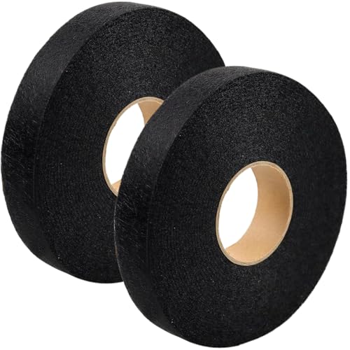 2 Rollen Eisen auf Semming Tape, 1 Zoll x 70 Meter Stoff verschmelzen Saumklebeband kein Nähen kein Eisenklebeband Klebebandkleber Wundernetz für Vorhang, Hosen, Kleidungseisen auf Semming Tape von AZIDWERYQ