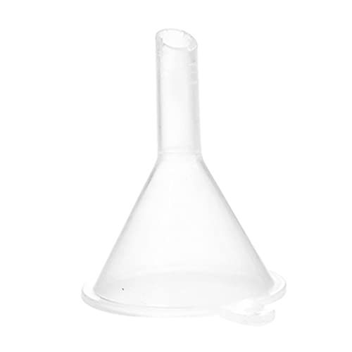 AZIDWERYQ Mini Flüssigkeitsfüllung Trichter für Parfümöl Flasche, Transparent White, Kunststoff, 4 cm hoch, 3 cm Durchmesser, 0,5 cm Loch, Flüssigkeitsfunnel von AZIDWERYQ