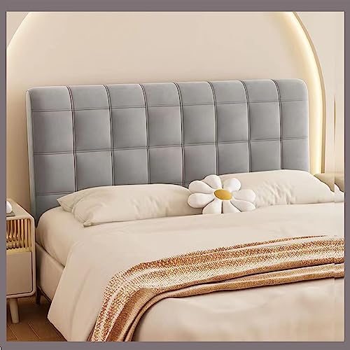 Kopfteilbezug Für Bett Bettkopfteil Hussen Bett Kopfteil Bezug Samtstoff Stretch Bett Kopfteil Husse Einfarbig Staubhülle Elastische Ür Gepolsterte Schlafzimmer Bett Kopfteil Bezug (Color : A-Light g von AZMANI