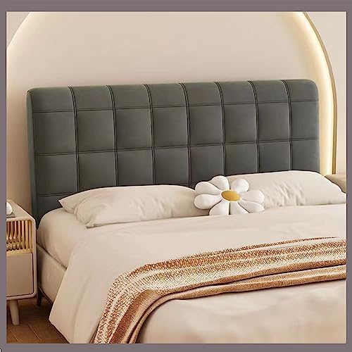 Kopfteilbezug Für Bett Bettkopfteil Hussen Bett Kopfteil Bezug Samtstoff Stretch Bett Kopfteil Husse Einfarbig Staubhülle Elastische Ür Gepolsterte Schlafzimmer Bett Kopfteil Bezug (Color : A-Dark gr von AZMANI