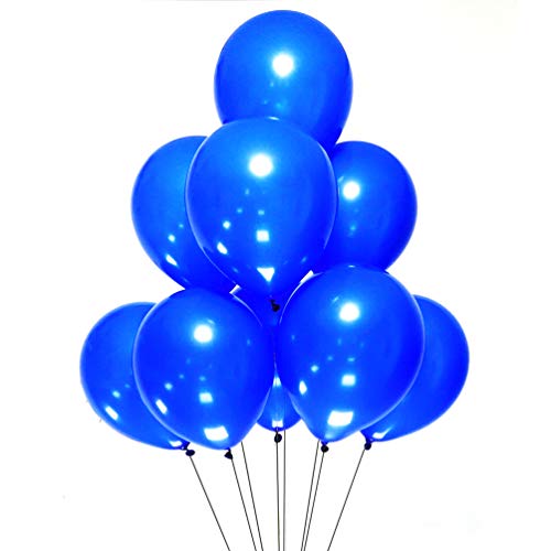 AZOWA Königsblau Luftballons 100 Stück 30cm Latex-Ballons, Ballons für Weihnachtsfeiern Hochzeiten Kinderfeste Dekorationen von AZOWA