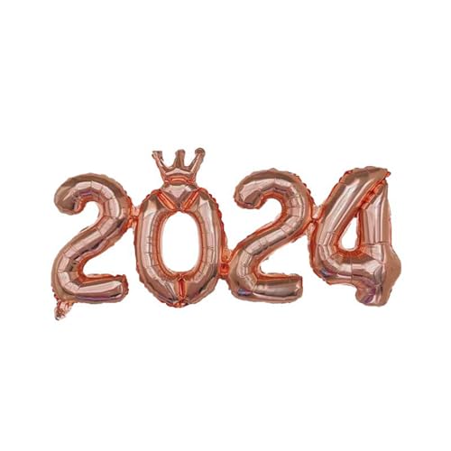 8.6 Zoll 2024 Ballons Nummer 2024 Folienballons für Silvester Party Supplies Party Graduation Dekorationen Home Decoration von Aaoehiewp