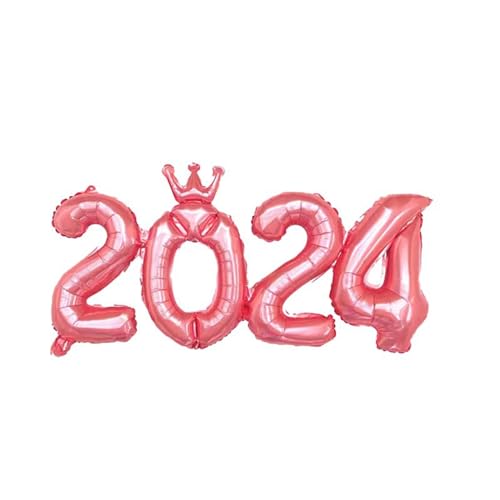 8.6 Zoll 2024 Ballons Nummer 2024 Folienballons für Silvester Party Supplies Party Graduation Dekorationen Home Decoration von Aaoehiewp