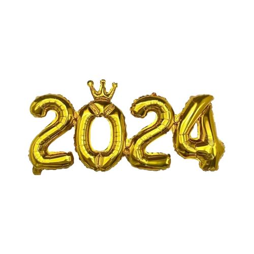 8.6 Zoll 2024 Ballons Nummer 2024 Folienballons für Silvester Party Supplies Party Graduation Dekorationen Home Decoration von Aaoehiewp