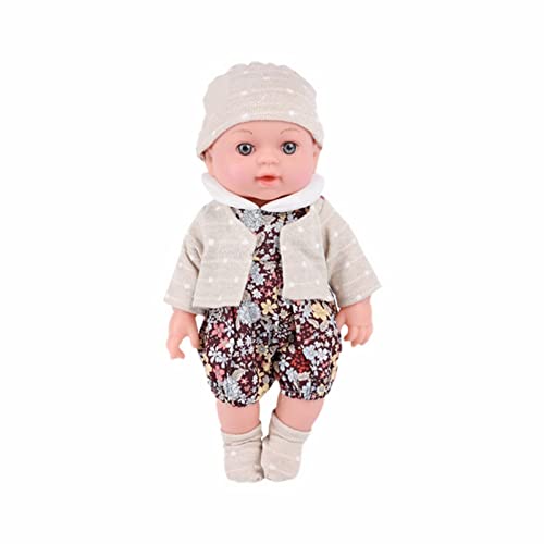 Aaoehiewp 12 Zoll realistische Puppe Baby Mädchen Puppe mit niedlicher Kleidung Hut Neugeborene Puppe Realistische Mädchen Puppe Baby Spielzeug Home Aktivitäten Cosplay Eltern von Aaoehiewp