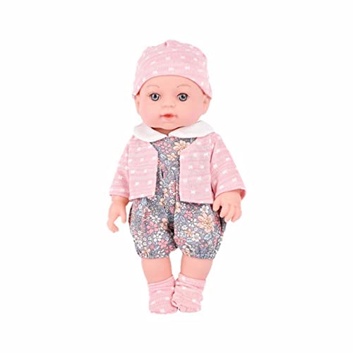 Aaoehiewp 12 Zoll realistische Puppe Baby Mädchen Puppe mit niedlicher Kleidung Hut Neugeborene Puppe Realistische Mädchen Puppe Baby Spielzeug Home Aktivitäten Cosplay Eltern von Aaoehiewp