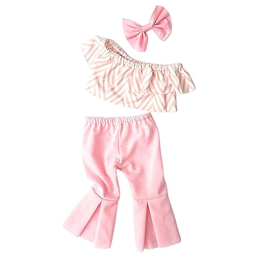 Aaoehiewp Exquisite 18 Zoll Mädchen Puppe Kleidung Und Zubehör Mädchen Puppe Kleid Casual Kleidung Mit Fanny Pack Und Haustier Hund Kinder Geburtstagsfeier (Puppe Nicht inbegriffen) von Aaoehiewp