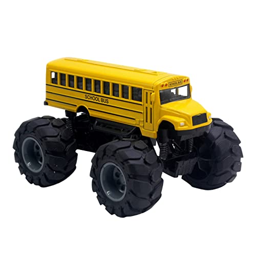 Aaoehiewp Gelbe Schule Bus Big Wheel Truck Diecast Modell Spielzeug Modell Auto von Aaoehiewp