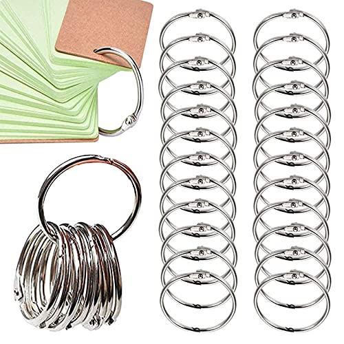 Aatpuss 100 Stück Binder Schlüsselring, Binder Ringe, Metall Ringe Lose Blatt Buch, Schlüsselanhänger, Geeignet Zum Aufbewahren Von Schlüsseln, Metall Lose Blatt Buch, buchringe, buchbinderinge Aatpuss 100 Stück Binder Schlüsselring, Binder Ringe, Metall Ringe Lose Blatt Buch, Schlüsselanhänger, Geeignet Zum Aufbewahren Von Schlüsseln, Metall Lose Blatt Buch, buchringe, buchbinderinge von Aatpuss