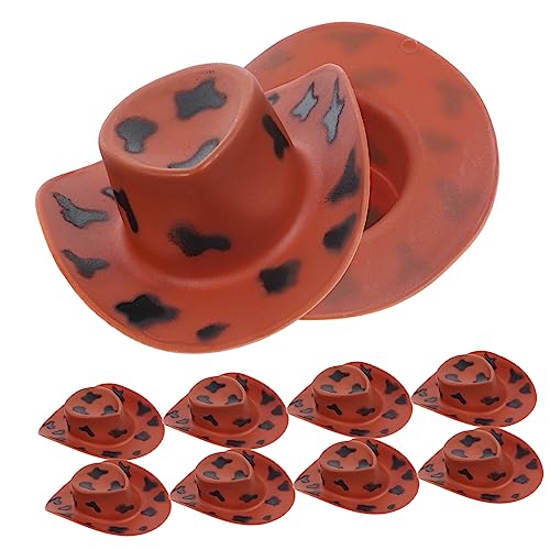 10 Stück Mini Cowgirl Hüte Süße Puppenhüte aus Kunststoff für Puppenhaus Dekoration Party Accessoires und DIY Projekte für Kreative Bastelideen und Rollenspiele 10 Stück Mini Cowgirl Hüte Süße Puppenhüte aus Kunststoff für Puppenhaus Dekoration Party Accessoires und DIY Projekte für Kreative Bastelideen und Rollenspiele von Abaodam
